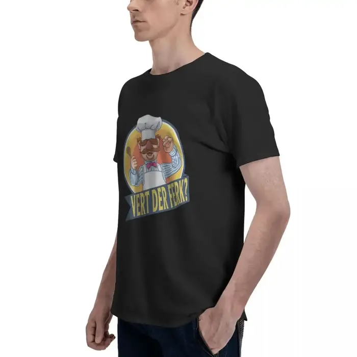 VERT DER FERK 100% T-shirt en coton Économie classiques pour hommes à manches courtes col rond S-6XL