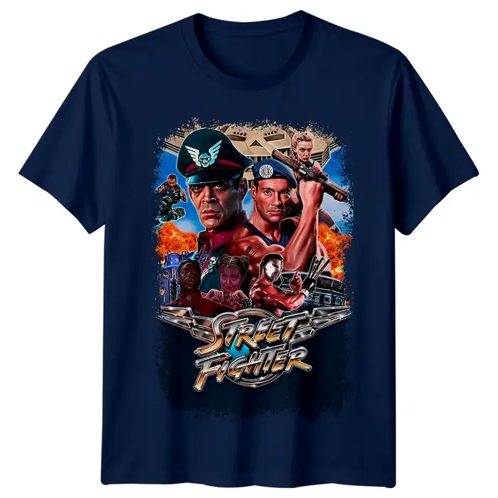 T-shirt inspiré de l'affiche du film Street Fighter (1994)