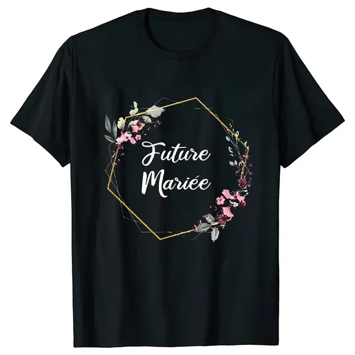 T-shirts de mariage de mariée français EVJF Future Team hauts