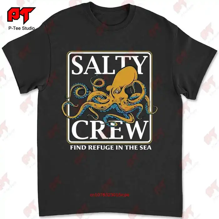 T-shirt noir Salty Crew Ink Slinger, nouveau, STZR