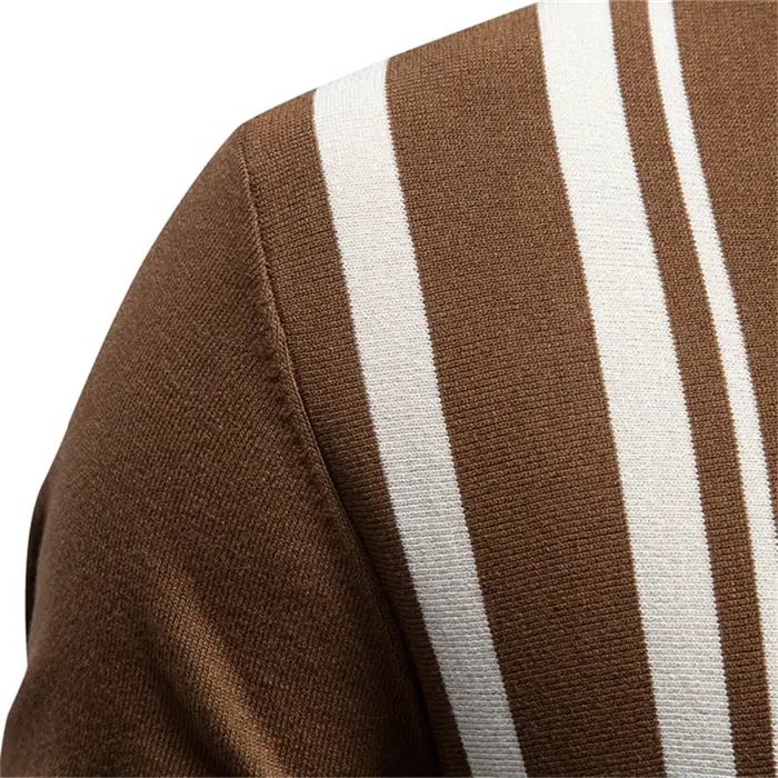 Polo Homme 2026 Rayé Style Old Money Manches Courtes Doux Respirant Décontracté Élégant Quotidien Luxe