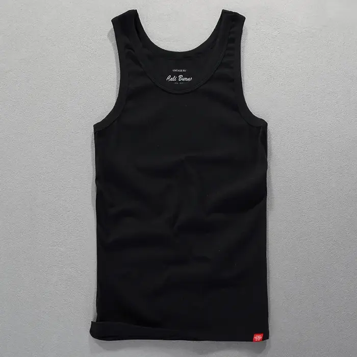 Débardeur blanc pour hommes, accessoires de gymnastique, décontracté, solide, sans manches, en coton