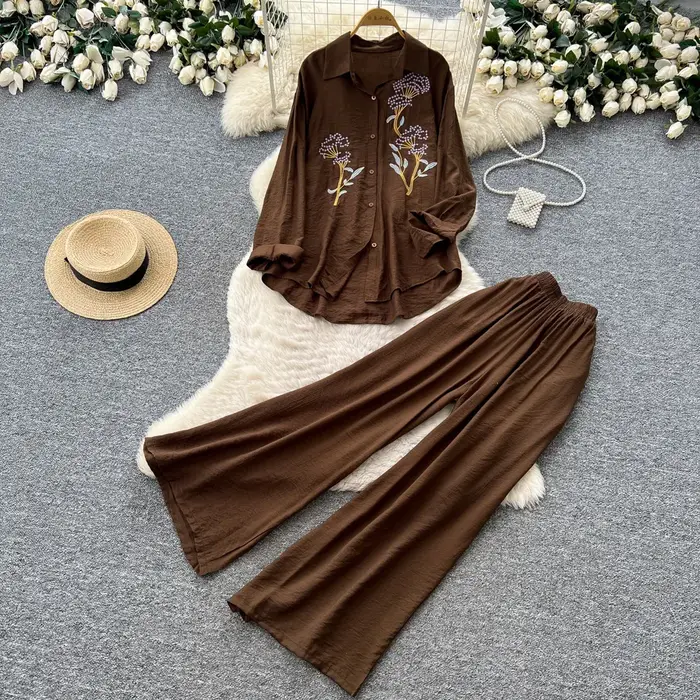 Ensemble pantalon femme deux pièces