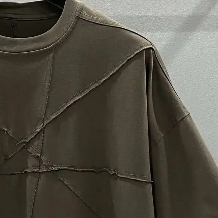 T-shirt en coton épissé pour homme