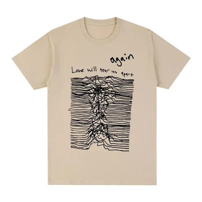 T-shirt vintage en coton pour hommes et femmes, LOVE WILL TEAR US APART Joy Division