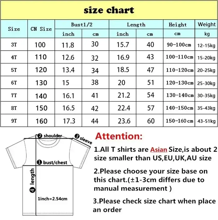 T-Shirt à Manches Courtes en Pur Coton pour Enfant