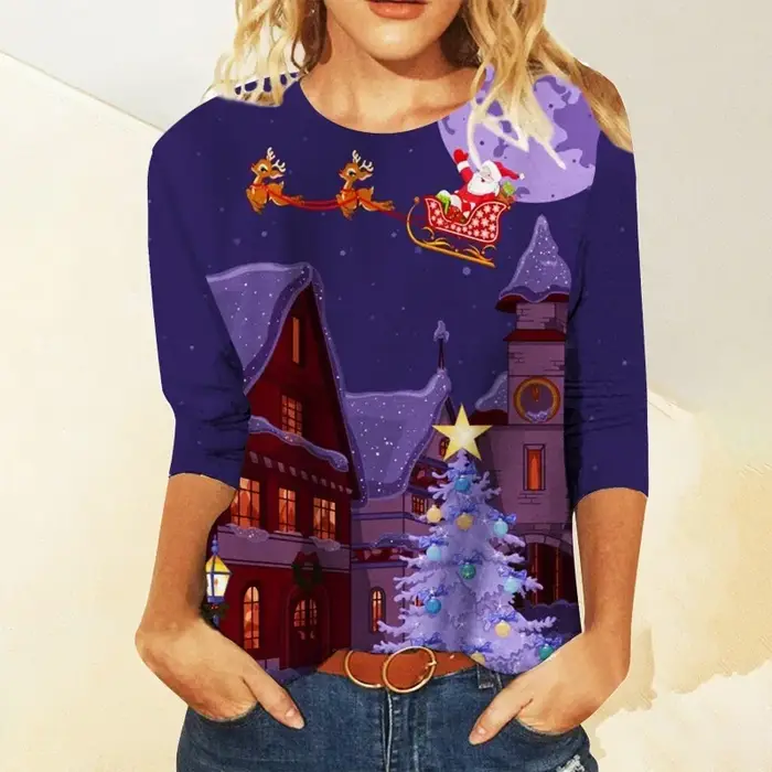Sweat-shirt à manches longues pour femmes