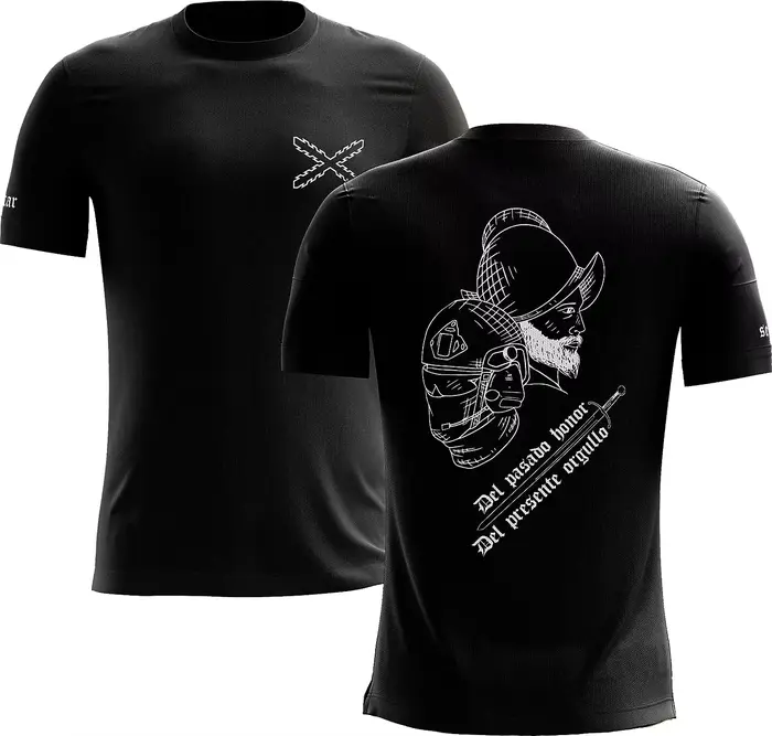 T-shirt De Los Tercios Españoles. Aspa De Borgoña. Tercios De Flandes. Del Pasado Honor, Del Present