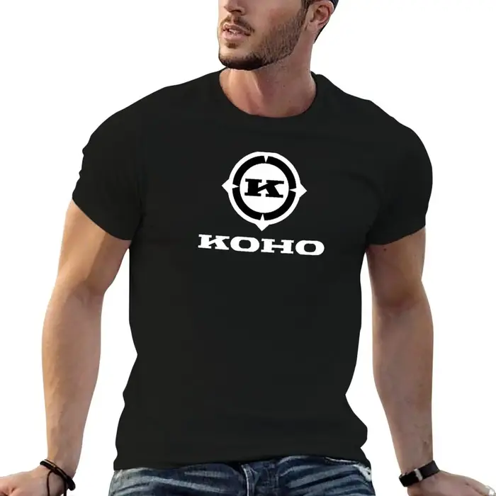 Koho Hockey rétro Logo (2) T-Shirt homme T-Shirt graphique T-Shirt hommes 100% coton marque de luxe 