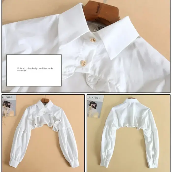 T-shirt manches longues bouffantes pour femmes