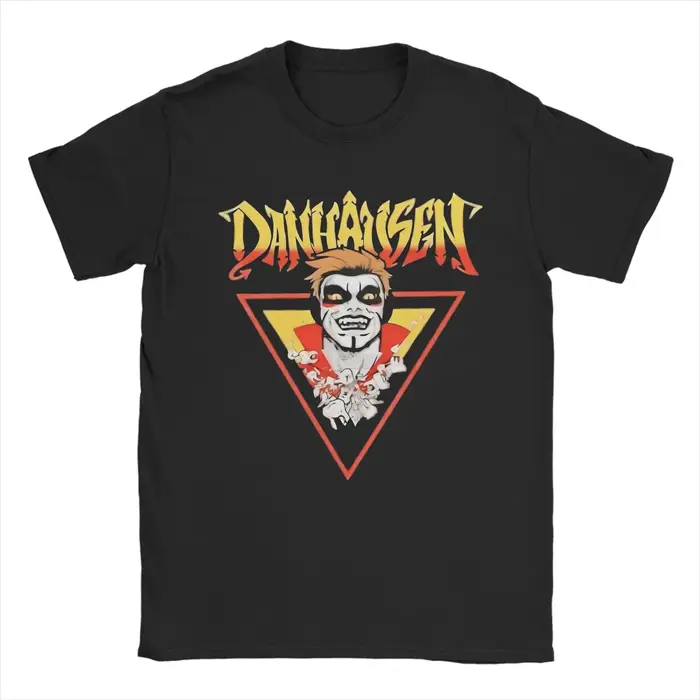 Danhausen Wrestler T-shirts pour hommes en coton vintage à col rond à manches courtes vêtements grande taille