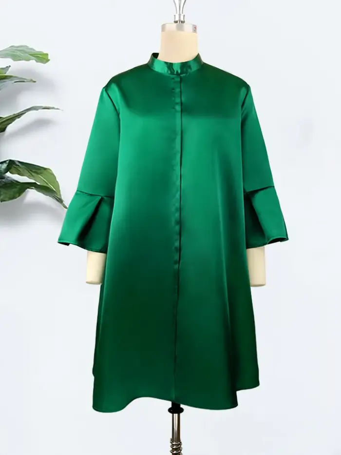 Robe ample à manches trois quarts pour femmes
