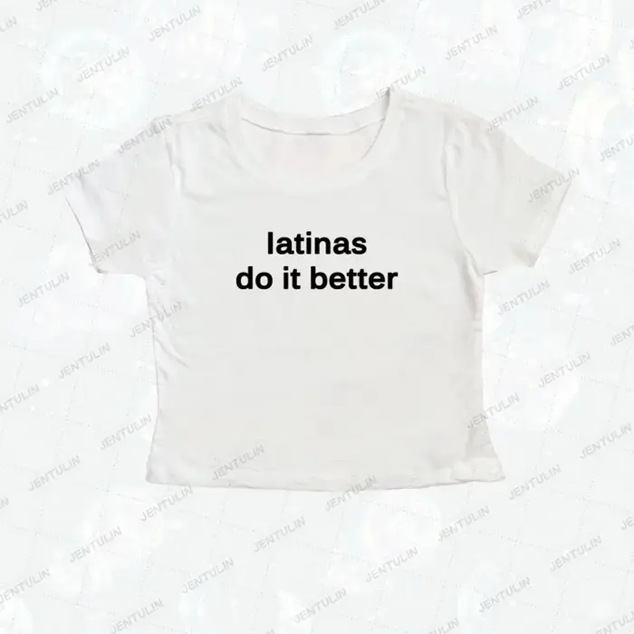 Latinas font mieux T-shirt imprimé mignon femmes à manches courtes culture hauts Harajuku Goth bébé