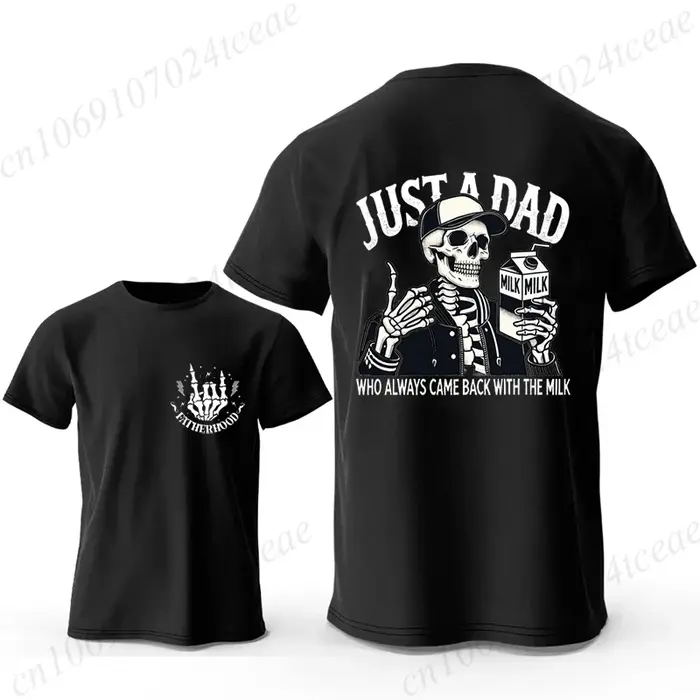 Drôle papa blague T-Shirt pour hommes T-Shirt juste un papa qui toujours revient avec le lait T-Shir