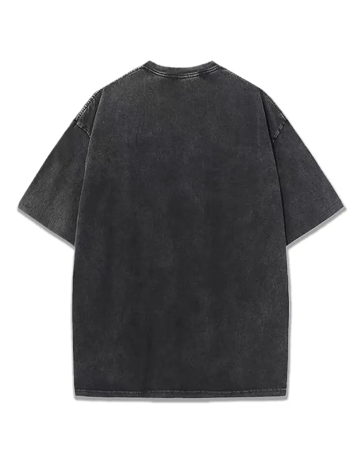 Spritzy Veneto Orange Fruits imprime lavé t-shirts femmes coton T-Shirt en détresse col rond confortable hauts été femme vêtements