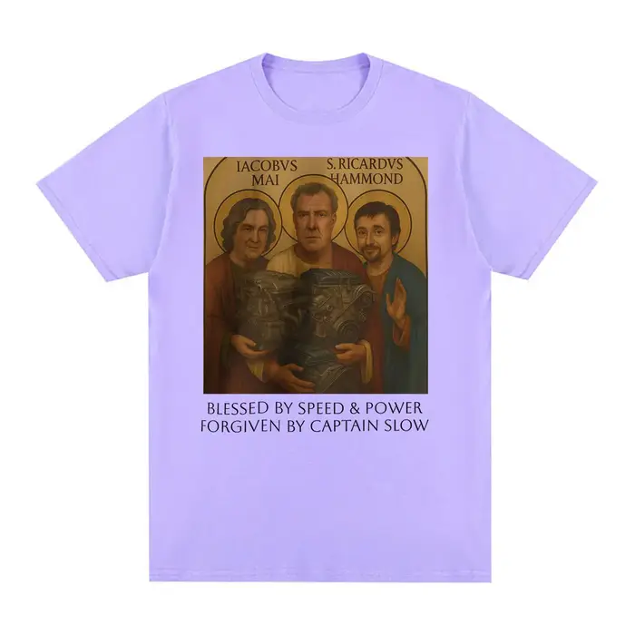 Gear Holy Trinity T-shirt Jeremy Clarkson Hammond May hommage t-shirts la grande vitesse puissance église drôle passionné de voiture vêtements