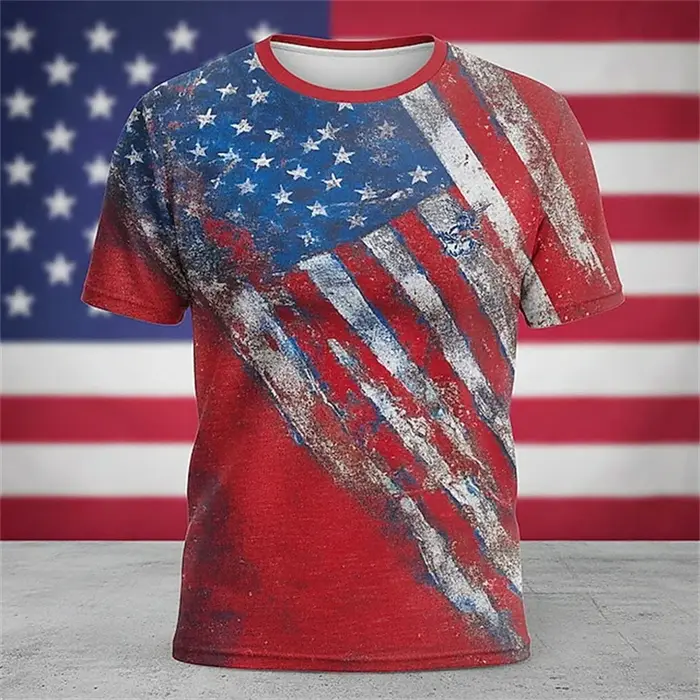 T-shirt patriotique pour hommes et femmes