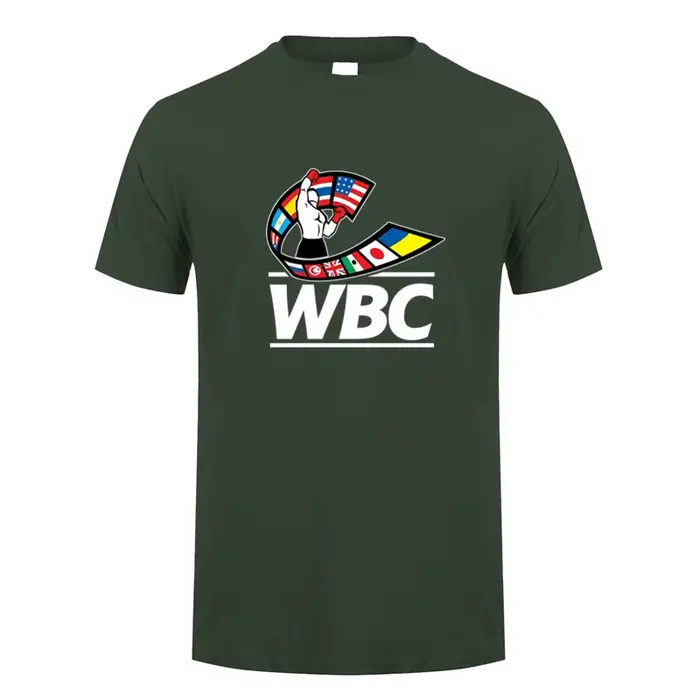 WBC boxe t-shirt été hommes coton à manches courtes T-shirts homme hauts