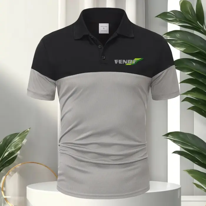 FENDT T-shirt classique à manches courtes pour homme