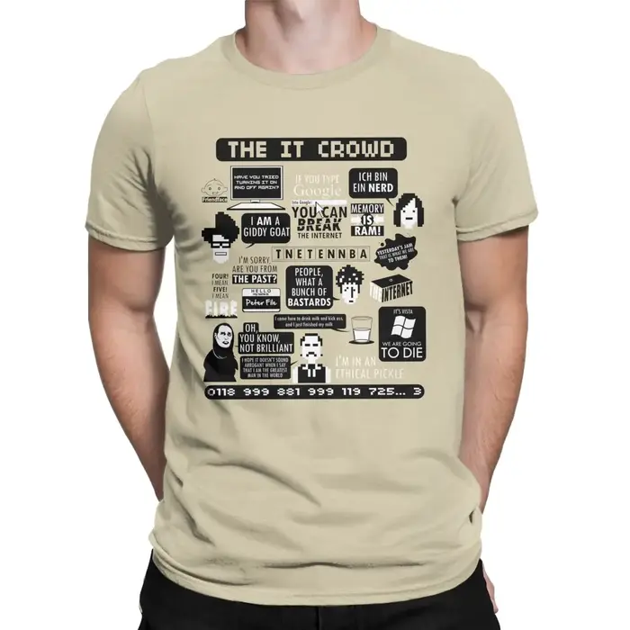 T-Shirt à Manches Courtes en Pur Coton pour Homme