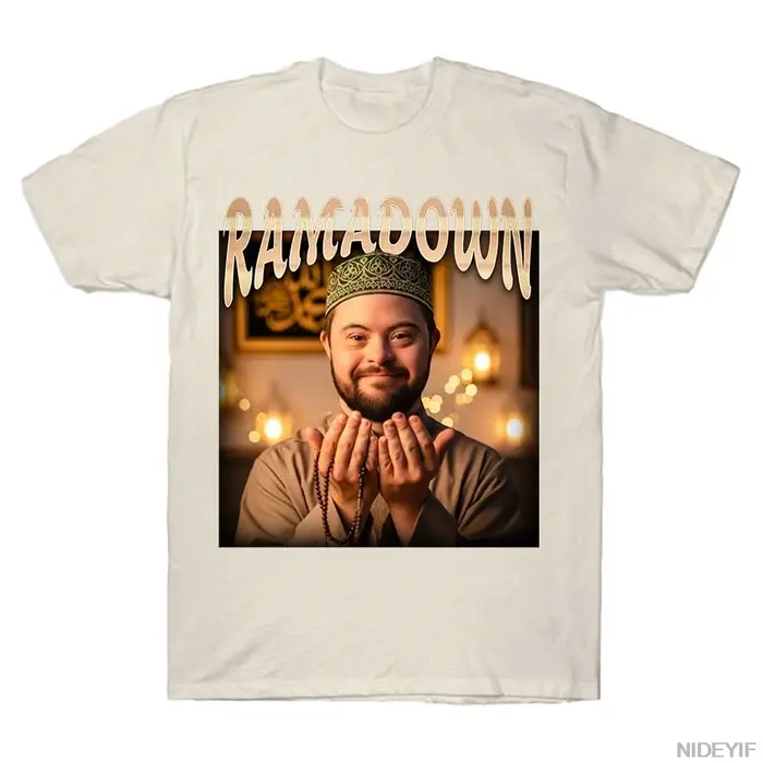 T-shirt RAMADOWN MEME pour femmes, hauts à manches courtes