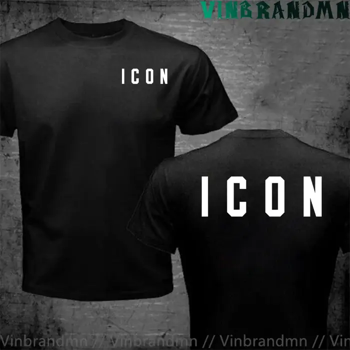 Drôle icône Logo T-Shirt hommes icône marque décontracté hommes T-Shirt pur coton respirant Couples 