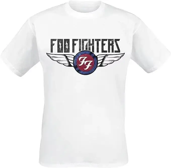 T-shirt Foo Fighters 2026 - Sous licence - Neuf - T-shirts de groupe Tailles S-4XL Luxe haut de gamm