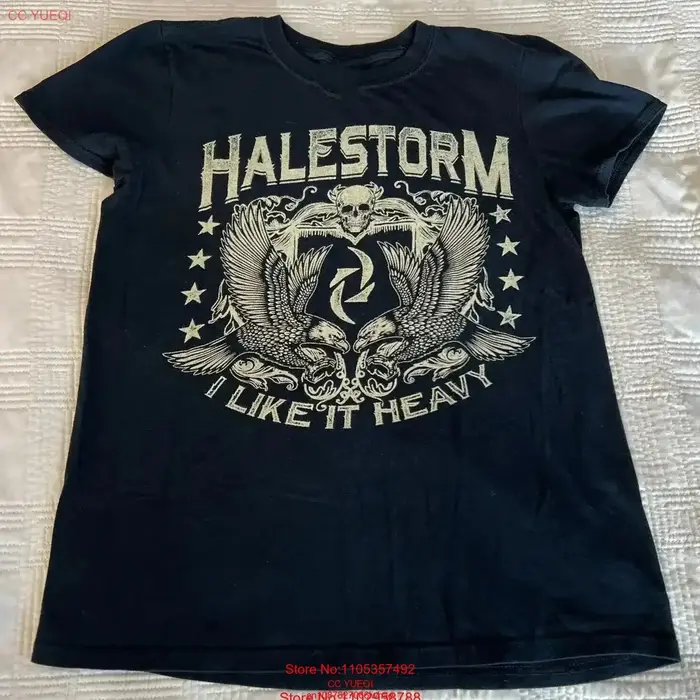 Halestorm I Like It Heavy US Tour Winter 2014 T-shirt toutes tailles YI247 vintage lavé respirant légèrement extensible légèrement graphique