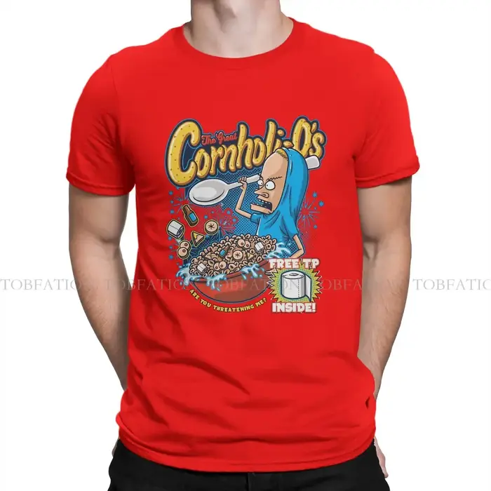 T-shirt en coton à col rond pour hommes, Beavis et Butthead, vêtements Harajuku, mode de dessin anim