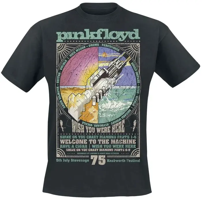 T-Shirt Starburst David Gilmour Pink Floyd Band