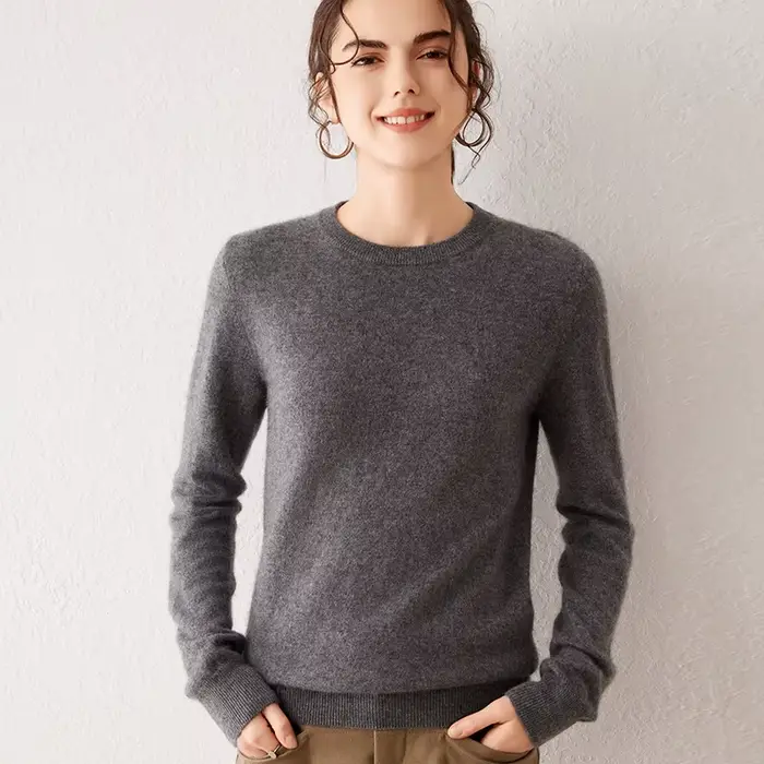 Pull en cachemire pur à 100 % pour femme