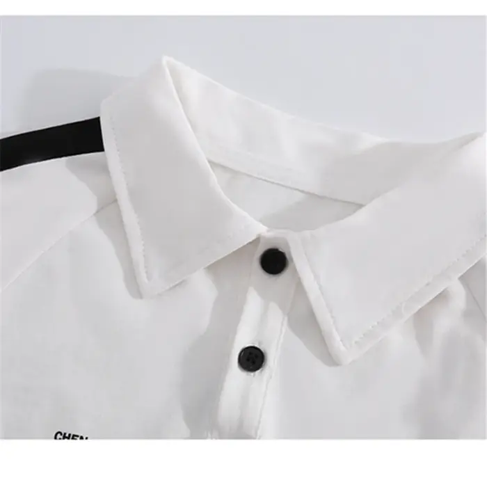 Mode enfants couleur contraste à manches courtes Polo pour garçons décontracté couleur bloc Poloshirt enfants été coton Polo t-shirt