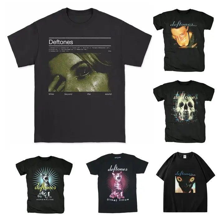 2025 Deftones chanteur groupe t-shirt hommes femmes Hip Hop Rock
