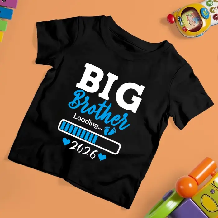 Big Brother Big Sister chargement 2026 imprimé enfants T-shirt enfant chemises d'été à manches court
