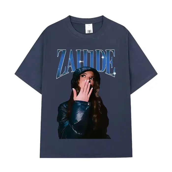 Zahide Merch T-shirt graphique hommes femmes vêtements mode haute qualité T-shirts coton surdimensionné à manches