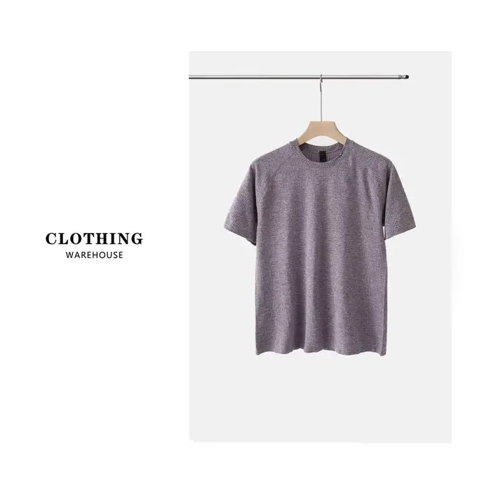 T-Shirt sportif à col rond pour hommes, séchage rapide, évacuant la transpiration, respirant, course