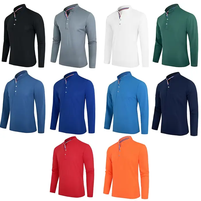 Polo à manches longues pour hommes