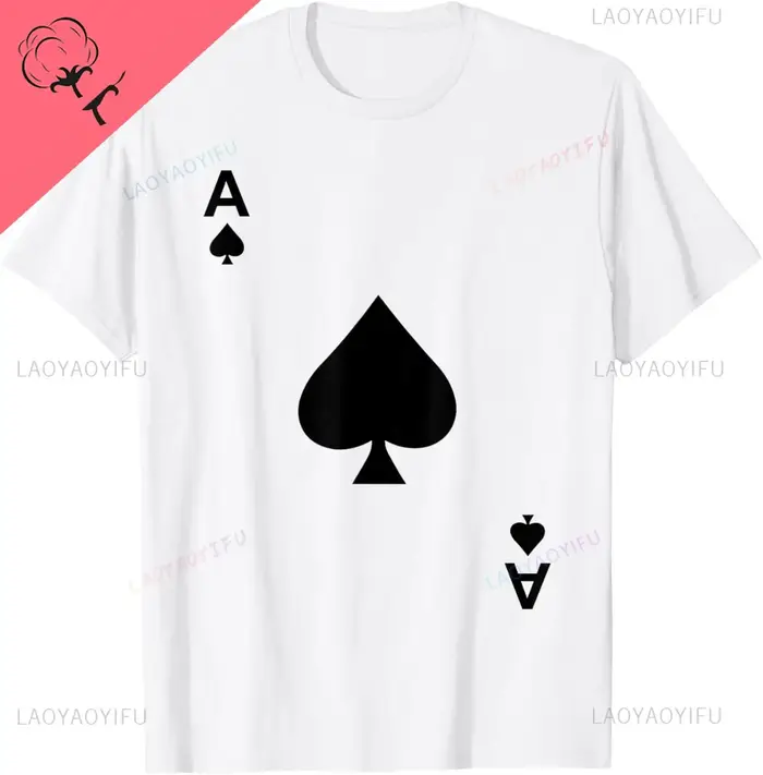 Zanof-T-shirt de cartes de poker Blackjack Spades, graphique imprimé personnalisé, impression à la demande, chemise drôle, 21 Teesh343