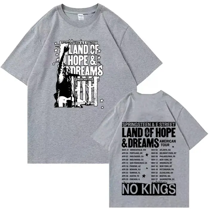 T-shirt Bruce Springsteen And E Street Tour 2026 pour homme et femme