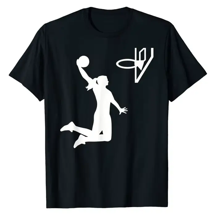 T-shirt graphique de joueur de basket-ball pour femmes et filles