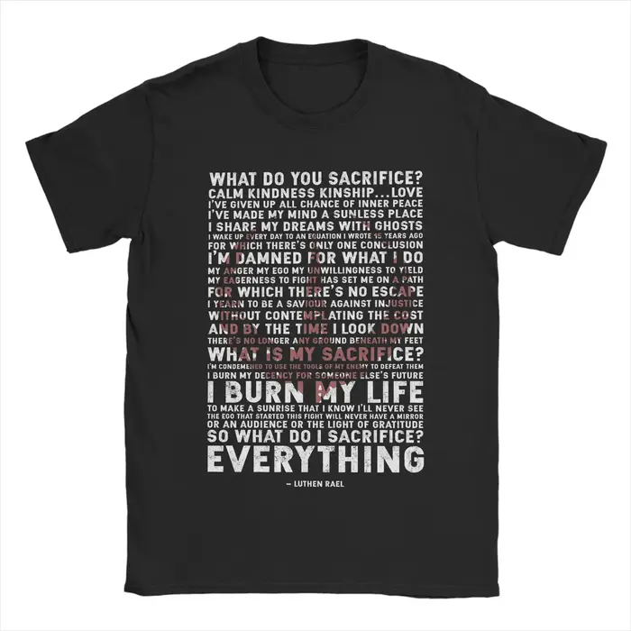 Luthen's Speech Andor T-shirts pour hommes 100% coton T-shirts décontractés à col rond T-shirt à man