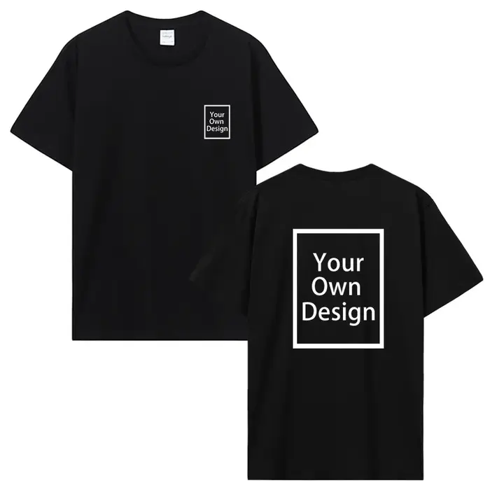 Coton personnalisé impression personnalisée à manches courtes T-shirt été hauts t-shirts bricolage votre Photo ou Logo