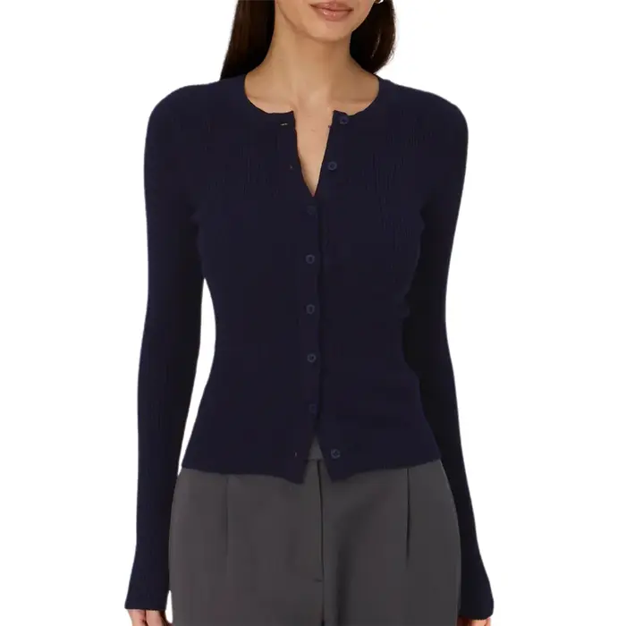 Cardigan côtelé pour femmes