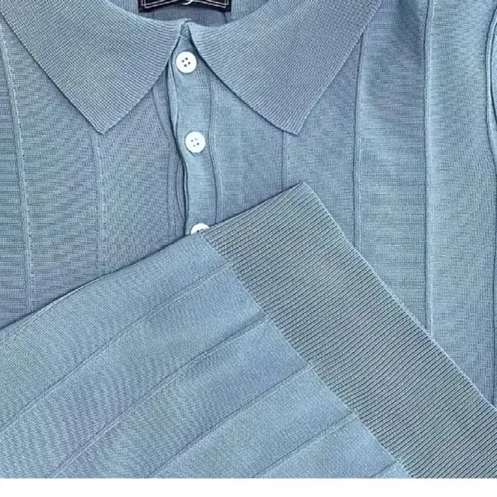 Polo à manches courtes pour hommes avec col à revers