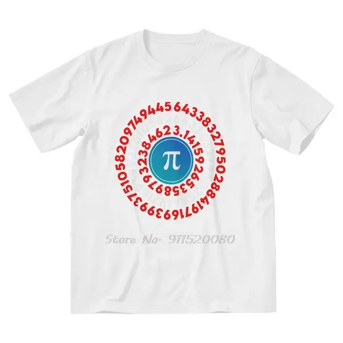 T-shirt en coton Pi Day pour hommes
