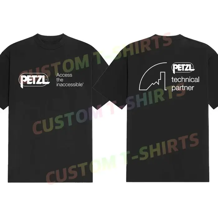T-shirt décontracté pour hommes, T-shirt graphique Petzl PTP Tower Safety Training, sport d'été, 100