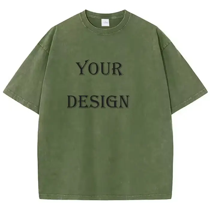 T-shirt unisexe en coton lavé