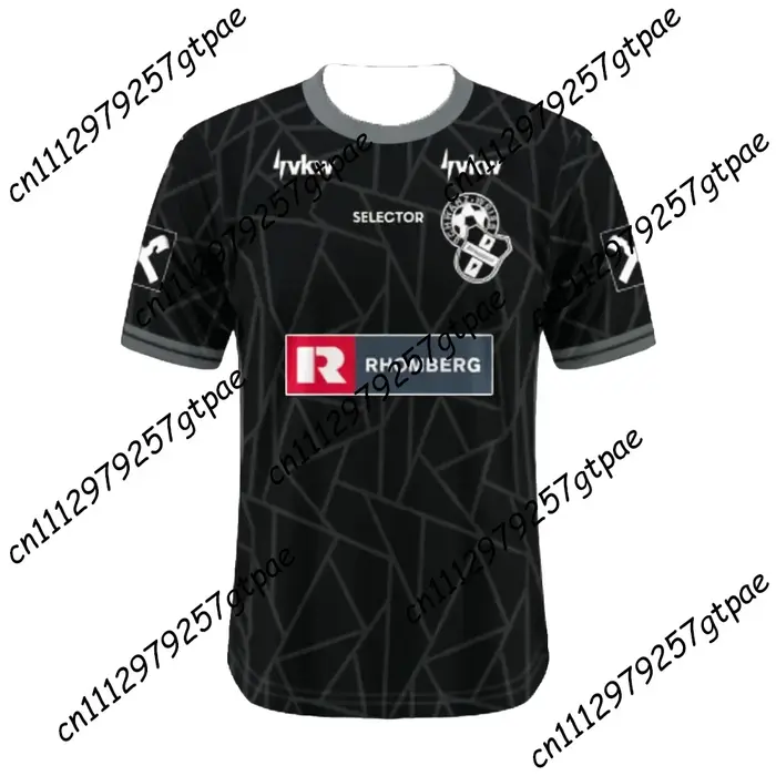 T-shirt de football pour adultes Summer Schwarz Weiss Bregenz
