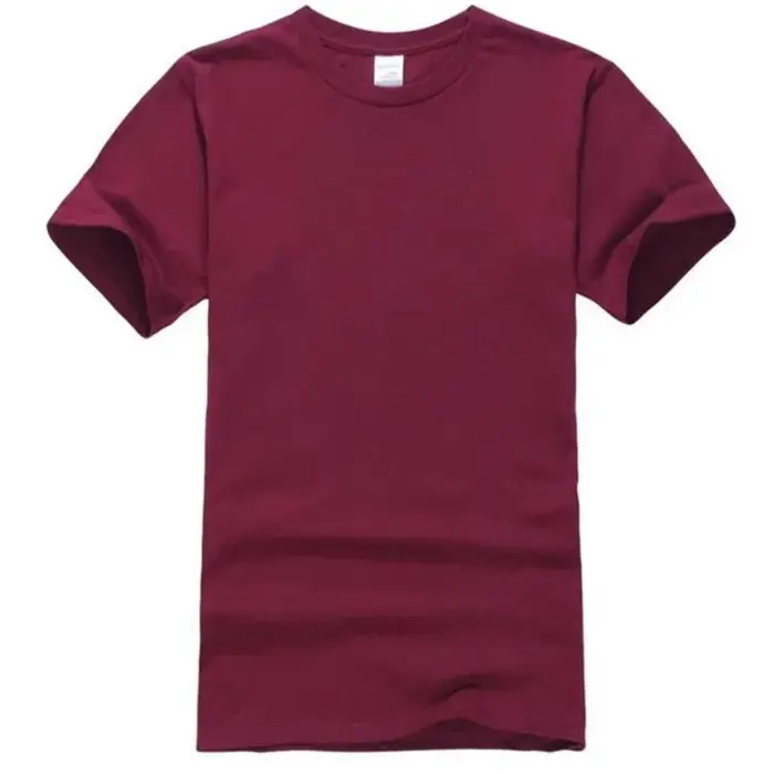 Été 100% coton T-Shirts hommes décontracté à manches courtes solide coton col rond doux T-Shirts bas