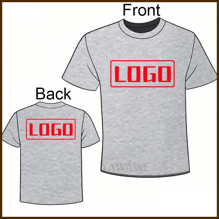 Pour homme votre image t-shirt d'été quotidien Logo texte Photo impression conception à manches courtes coton sur mesure col rond hauts de voyage